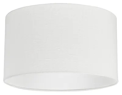 Stoffen lampenkap off-white 35/35/20 Modern rond