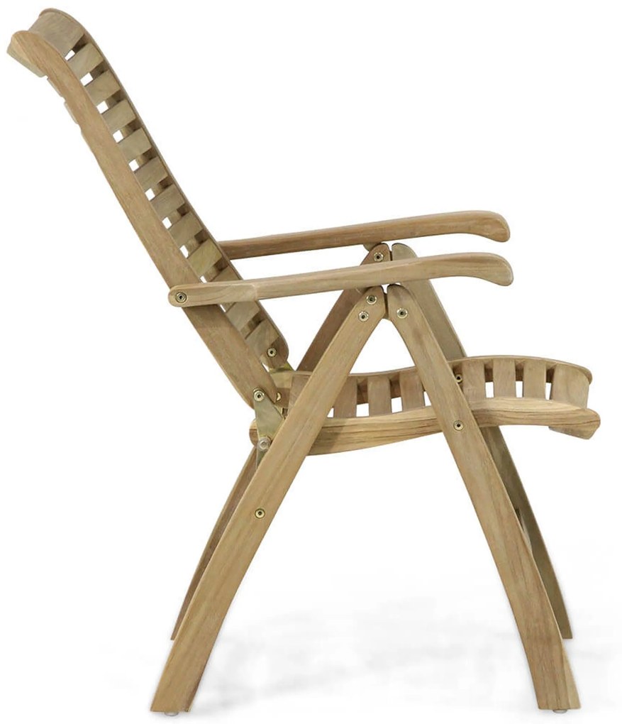 Tuinset 2 personen 80 cm Teak Taupe Garden Collections Birmingham/Derby