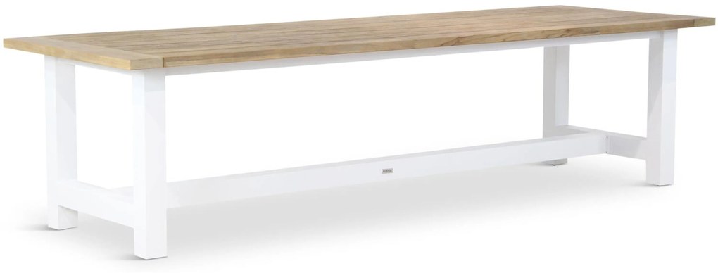 Dining Tuintafel rechthoekig 300 x 100 cm Wit Los Angeles