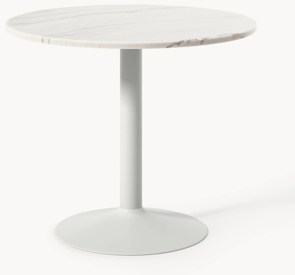 Ronde marmeren eettafel Miley, Ø 90 cm