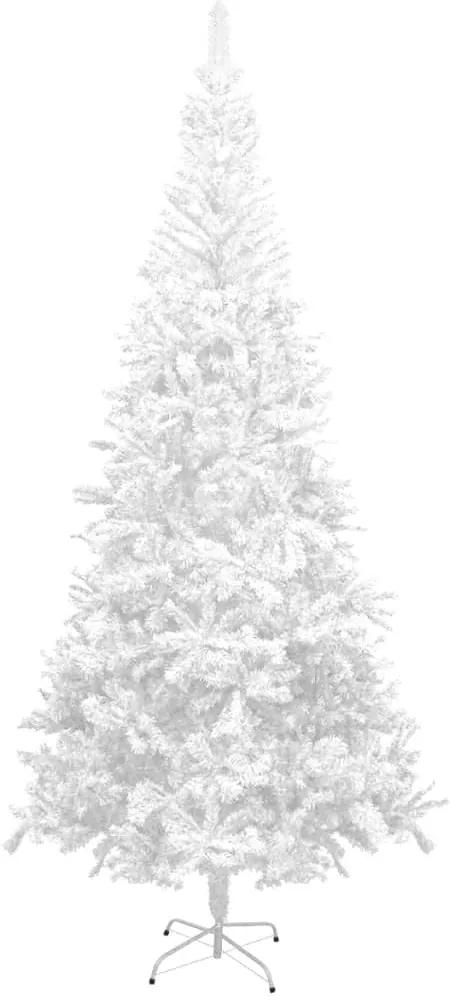 vidaXL Kunstkerstboom met LED's en kerstballen L 240 cm wit