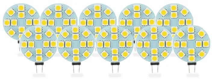 G4 LED Lamp 2,5W Warm Wit Plat Dimbaar 10-Pack