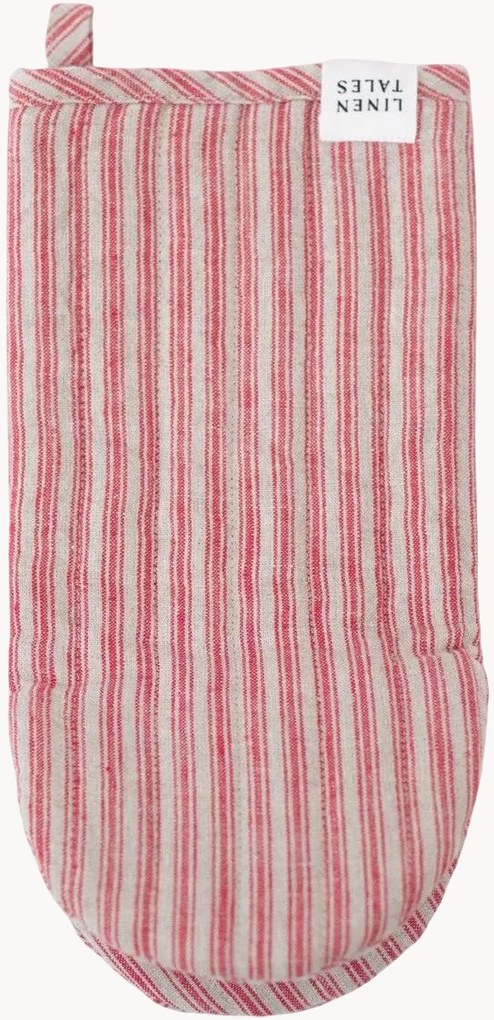 Handgemaakte ovenwant Stripes van linnen