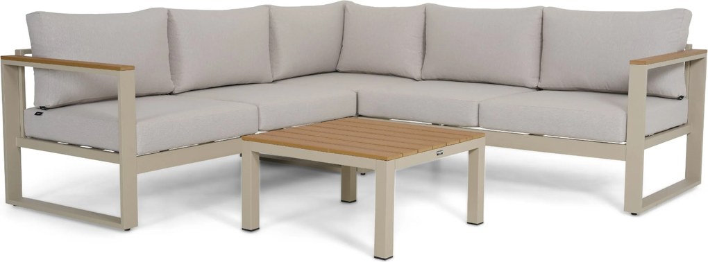 Hoek loungeset 5 personen Aluminium Zand/Beige Domani Furniture Nordic