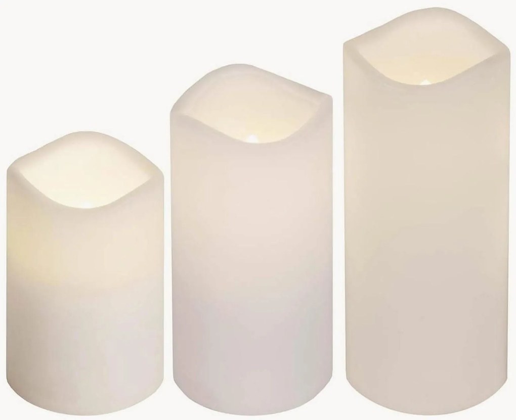 LED-stompkaarsen Paul, 3-delig