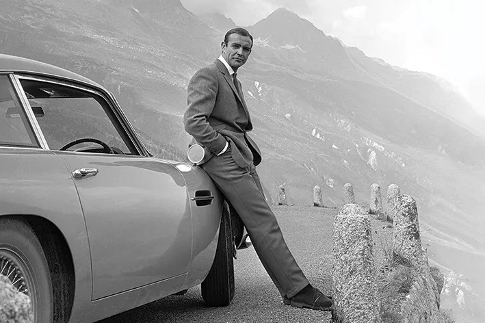 Poster James Bond - Connery & Aston Martin, (91.5 x 61 cm)