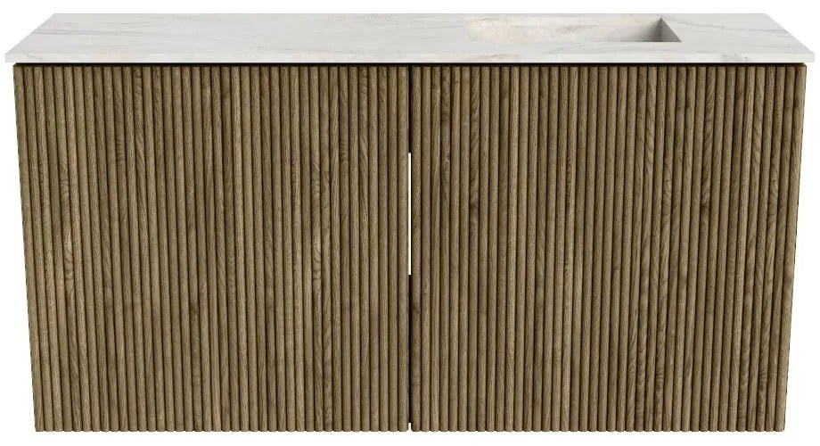 Mondiaz Joya DLux 80cm toiletmeubel dusk met wastafel faye rechts 1 kraangat ostra