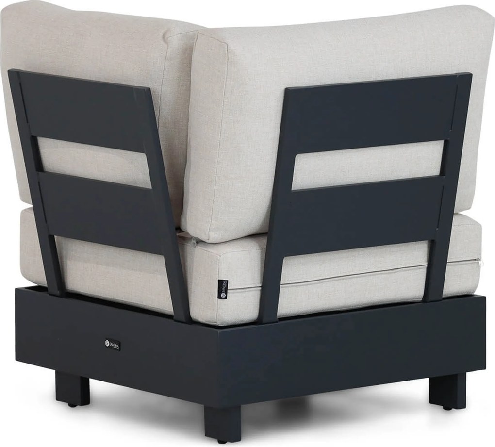 Hoek loungeset 5 personen Aluminium Grijs  Santika Furniture Santika