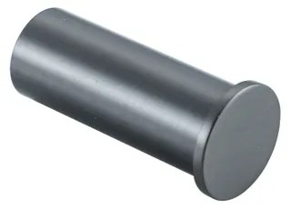 Fortifura Calvi Handdoekhaak - rond - enkel - Geborsteld Gunmetal PVD Single_Towelhook_GM
