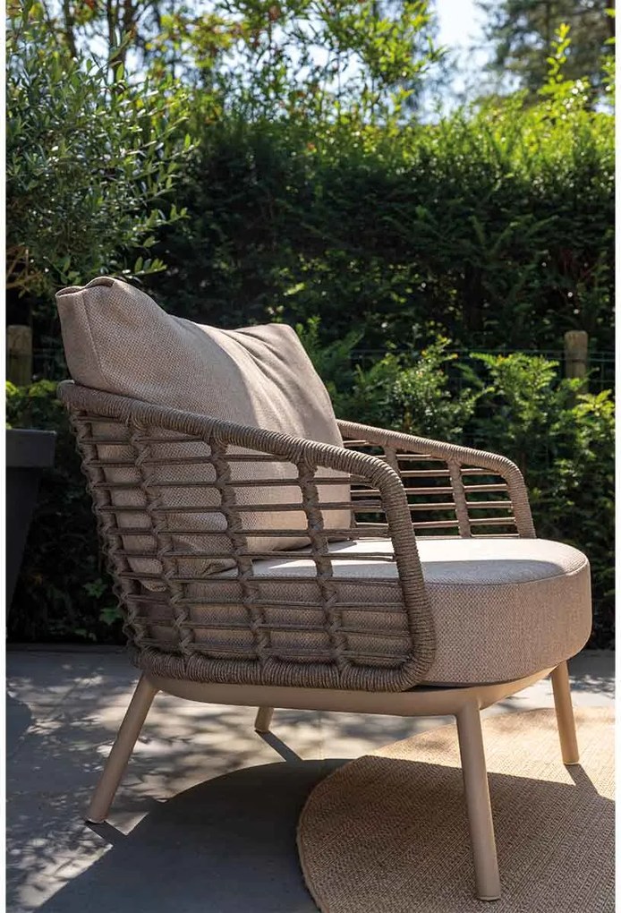 4 Seasons Puglia loungeset 5-delig - latte incl sfeerhaard