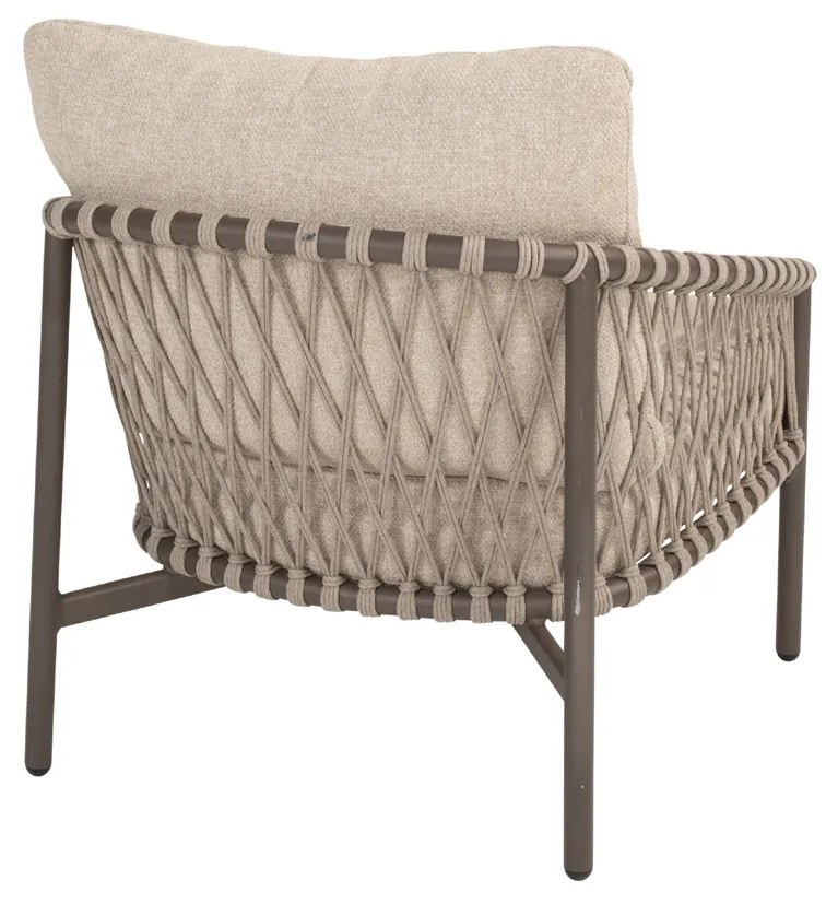 4 Seasons Outdoor Allora loungestoel terre SALE Loungestoel   bruin weerbestendig