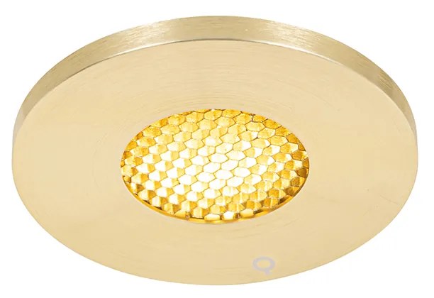 Moderne badkamer inbouwspot goud IP54 - Shed Honey