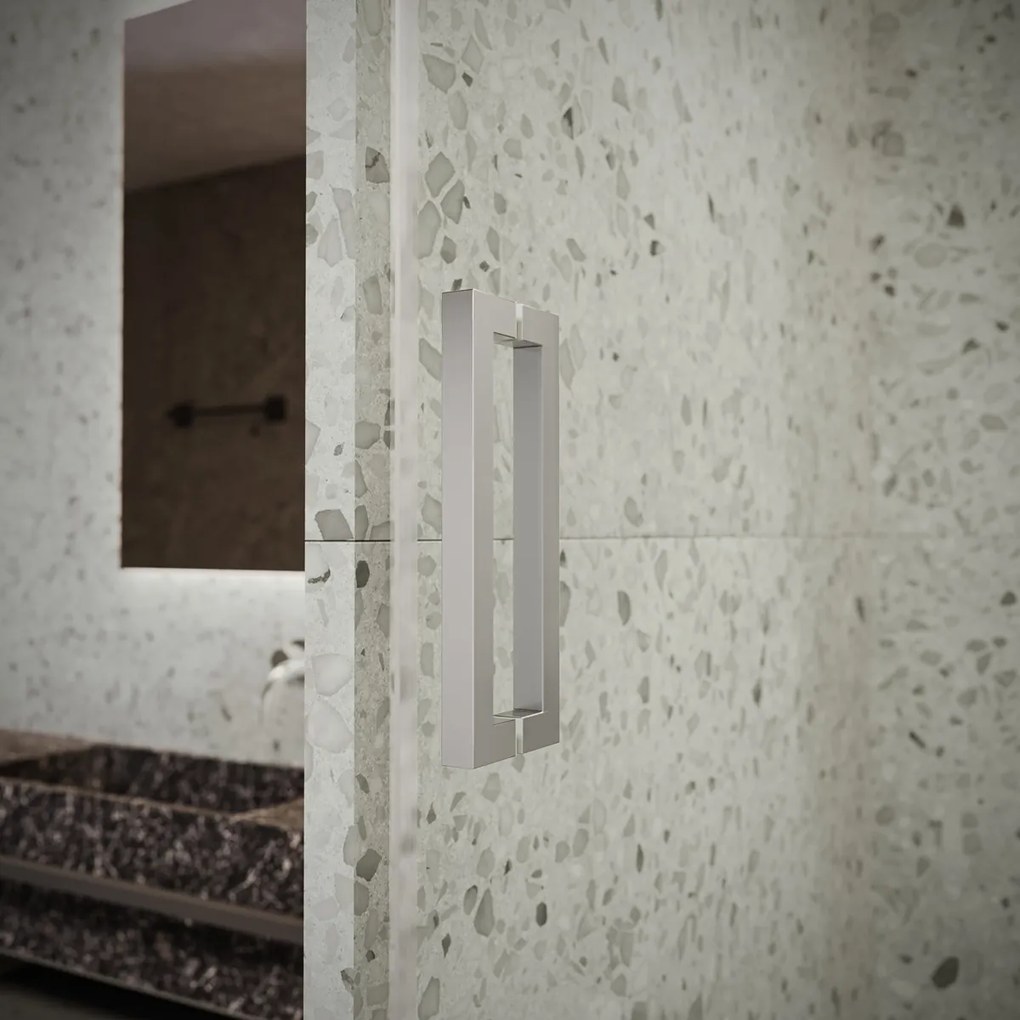 Saniclear Modern scharnieren + handvat voor douchedeur chroom