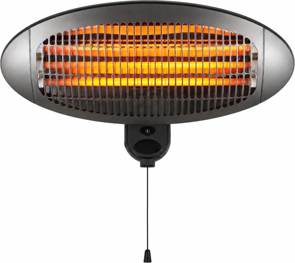 Wandheater 2000 W met trekschakelaar