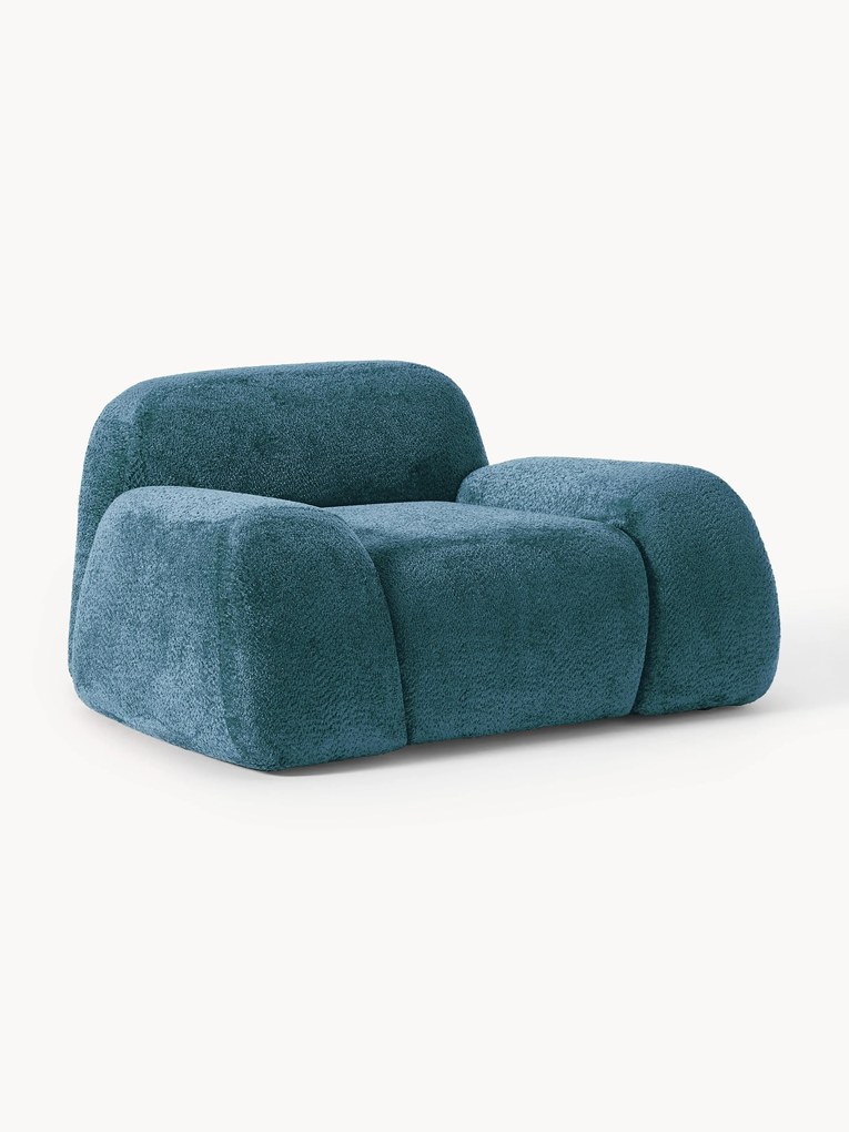 Loungefauteuil Wolke van teddy bouclé