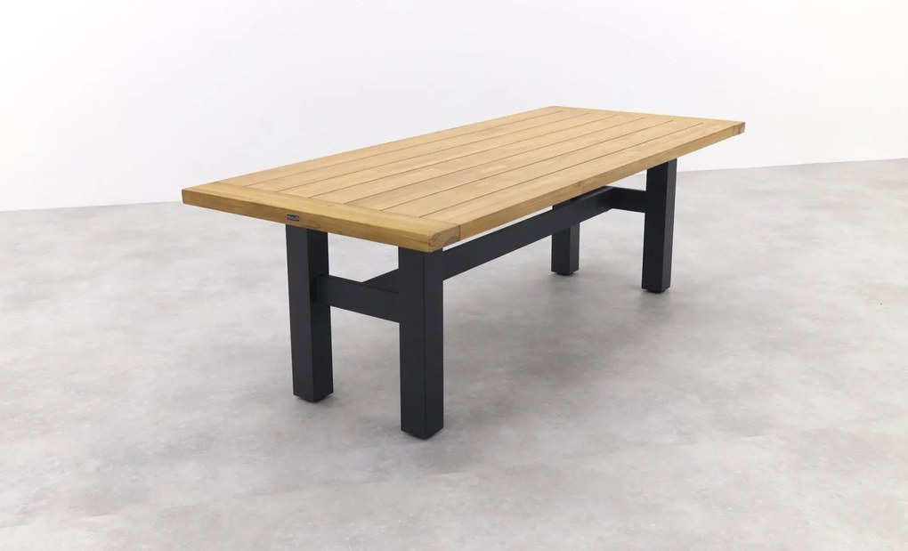 Hartman tuinset - Heron tuintafel 240 cm. + Le Soleil tuinstoel Taupe