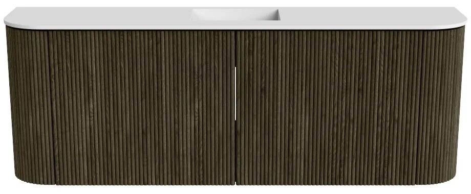 Mondiaz Joya 115cm toiletmeubel ronding links/rechts shadow met wastafel faye midden zonder kraangat talc