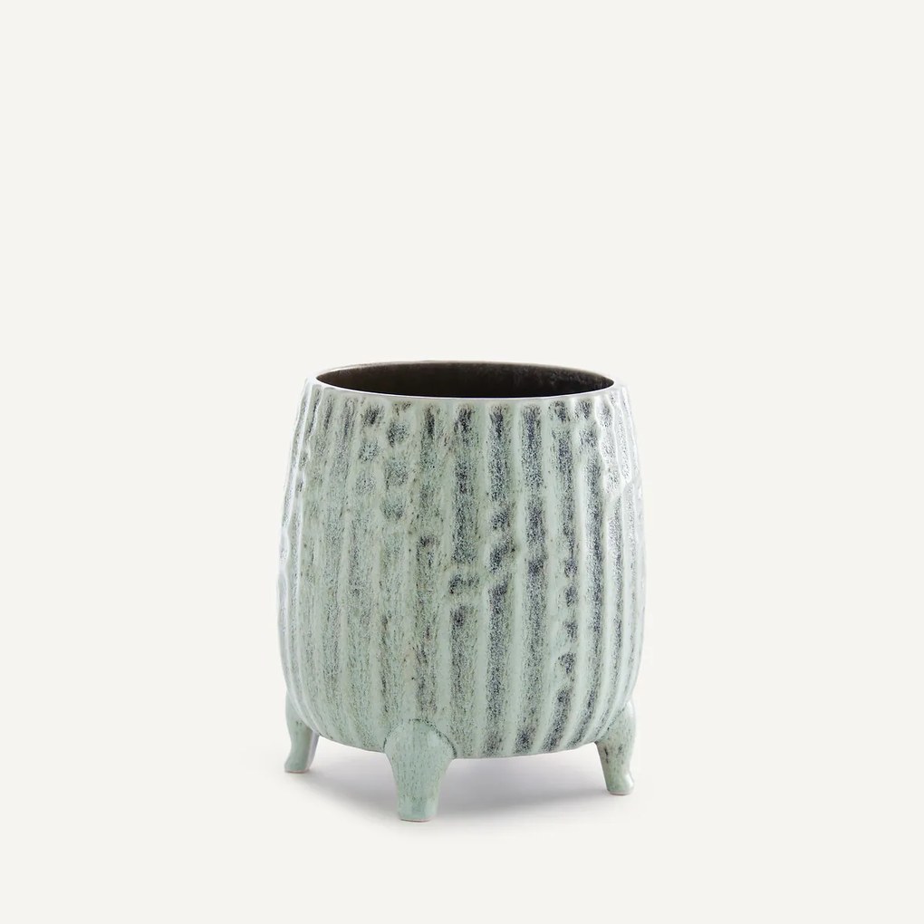 Bloempot van keramiek, H18 cm, Zira