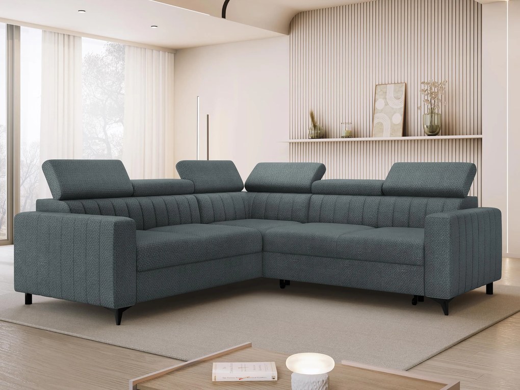 Hoekbank Columbus 201, Aanwezig, Aanwezig, 247x247x80cm, 172 kg, Poten: Kunststof, Metaal, Hout: Grenen
