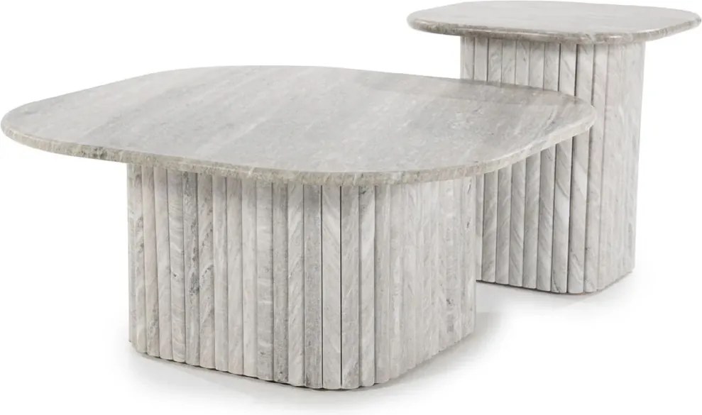 Salontafel Marmer Latjes - 80 X 80cm.