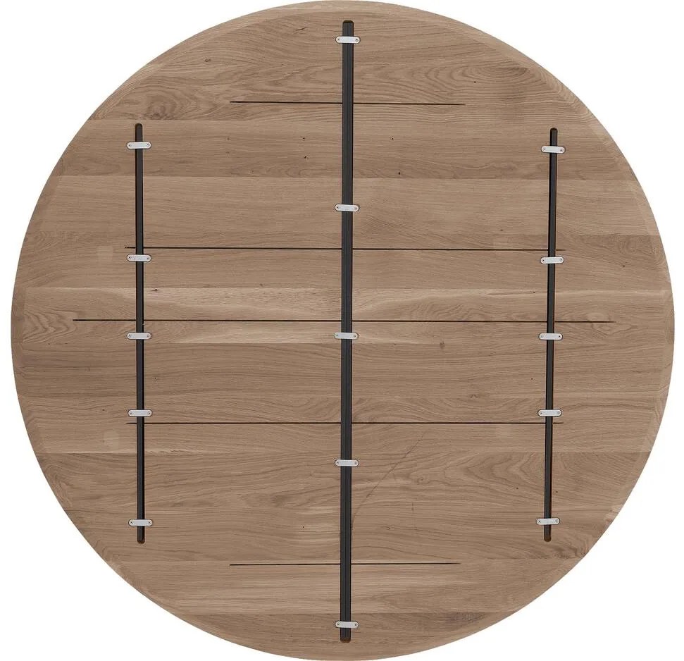 Goossens Excellent Eettafel Ferris Piramide Poot, Rond 120 x 120 cm