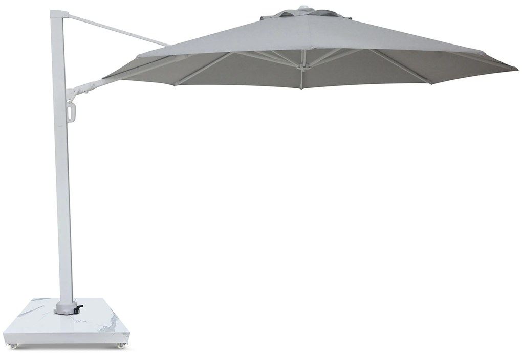 Zweefparasol 3.5m S2 Excellent (excl. voet) Grijs-antraciet Camello Luna