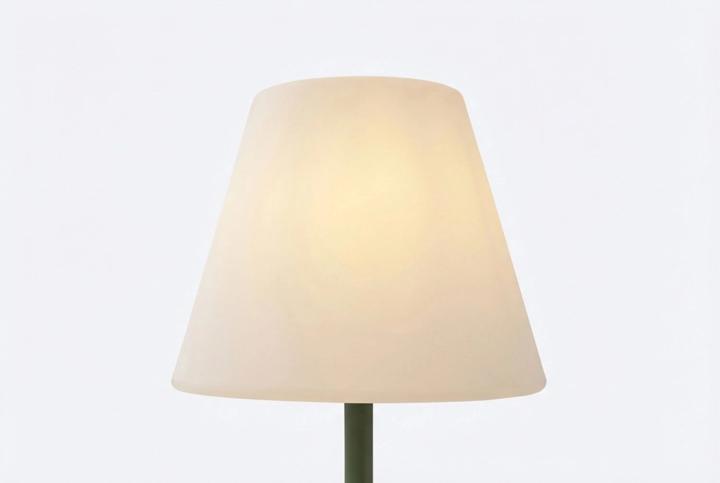 Buiten Vloerlamp Groen Met Witte Kap IP - Virginia Kunststof /Staal Groen