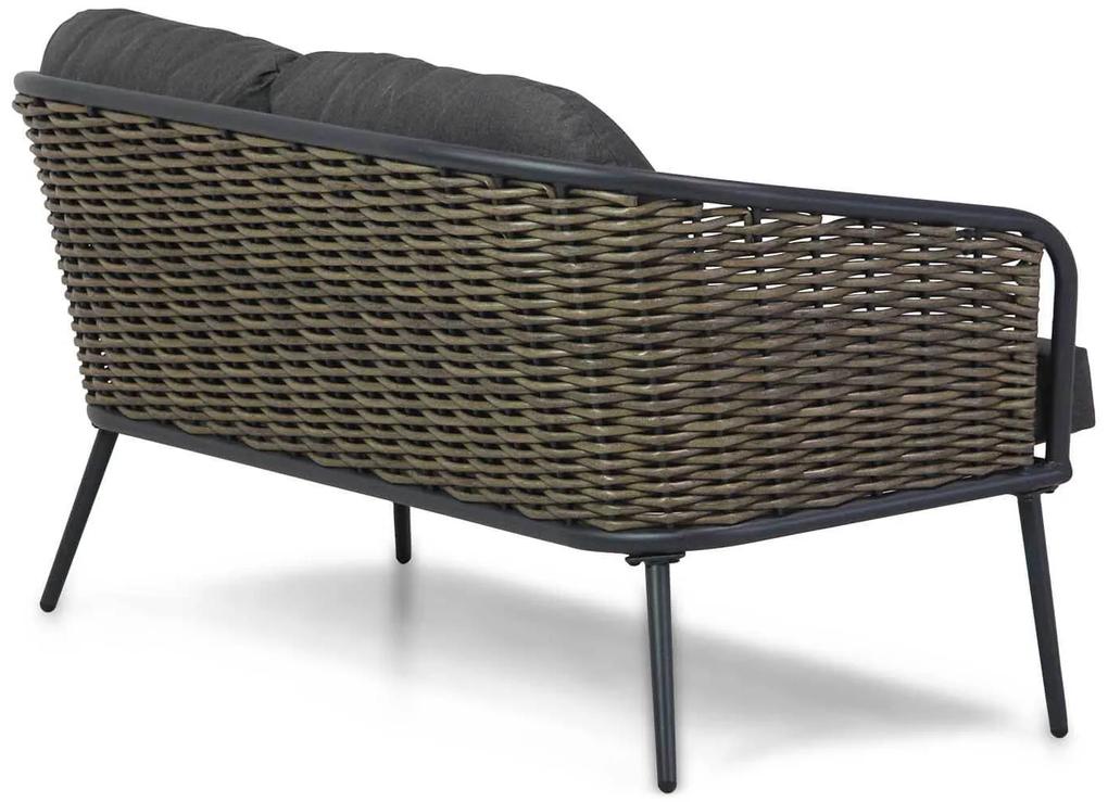 Stoel en Bank Loungeset Aluminium/wicker Grijs 4 personen Lifestyle Garden Furniture Enchante
