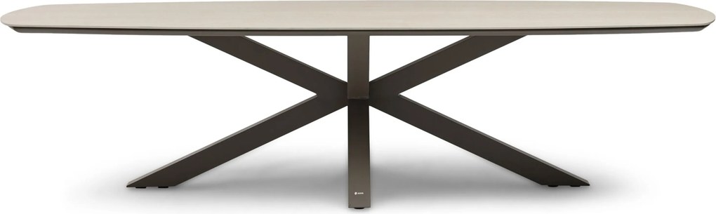 Dining Tuintafel rechthoekig 300x 120 cm Taupe Voyage