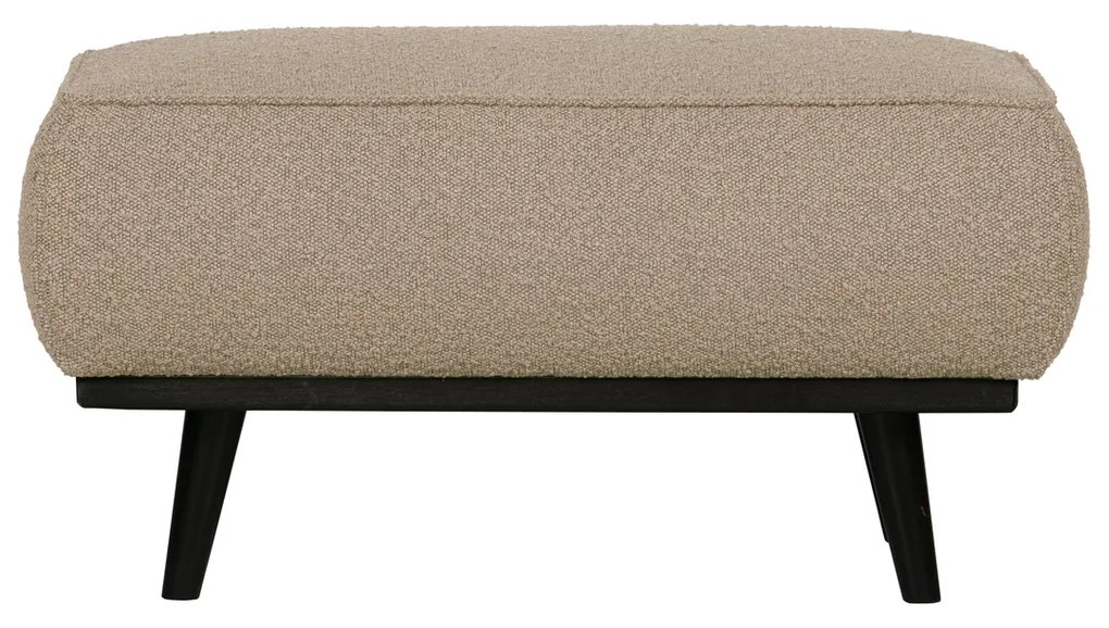 BePureHome Statement Retro Hocker Boucle Beige