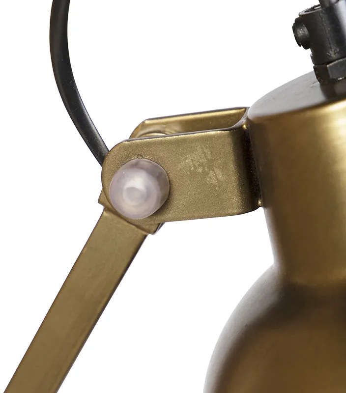 Industriële wandlamp messing verstelbaar - Avon