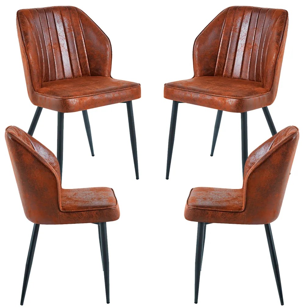 Pakket van 4 Wenye-stoelen