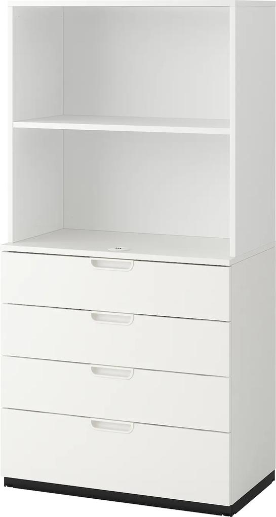 IKEA GALANT Opberger met lades 80x160 cm Wit Wit - lKEA