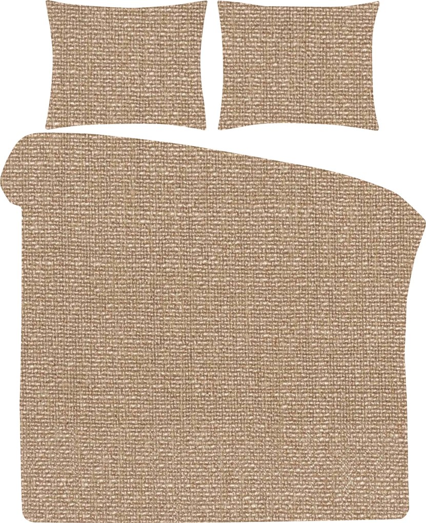 Dekbedovertrek Home - 100% natuurlijk katoen - 240x200/220 - beige linnenlook