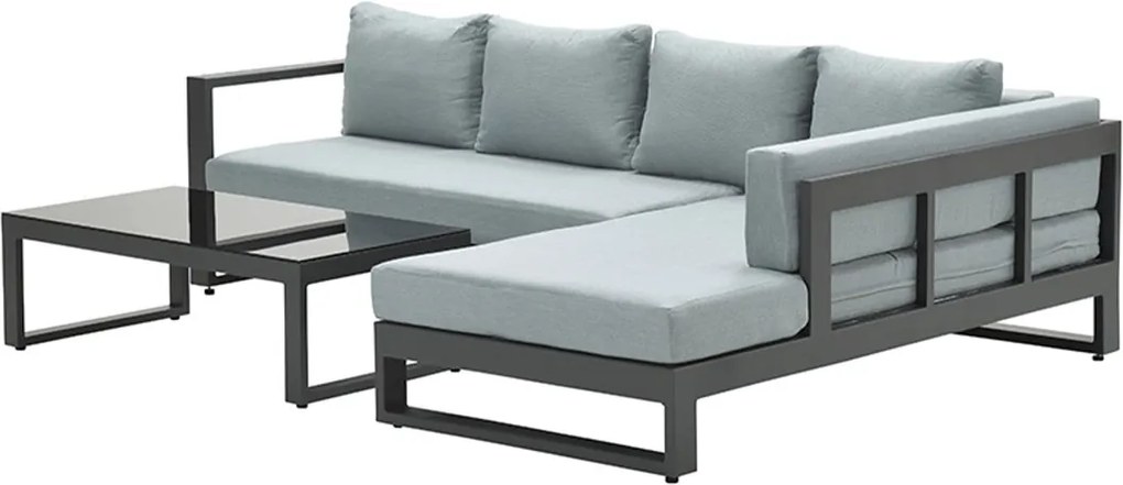 Garden Impressions Kiki loungeset 3-delig links - mint grijs