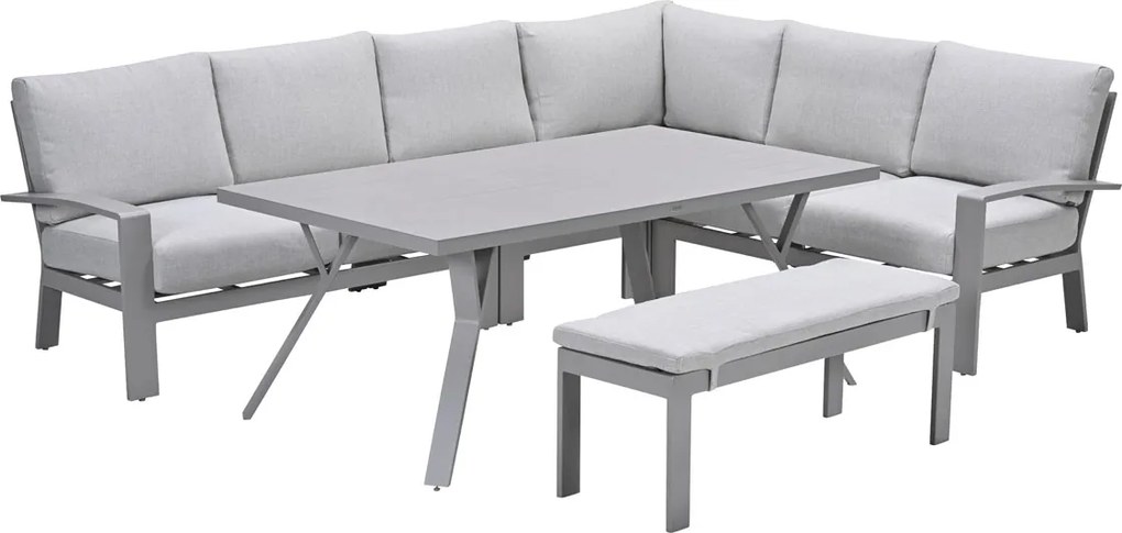 Garden Impressions Camilo lounge dining set 6-delig rechts - taupe