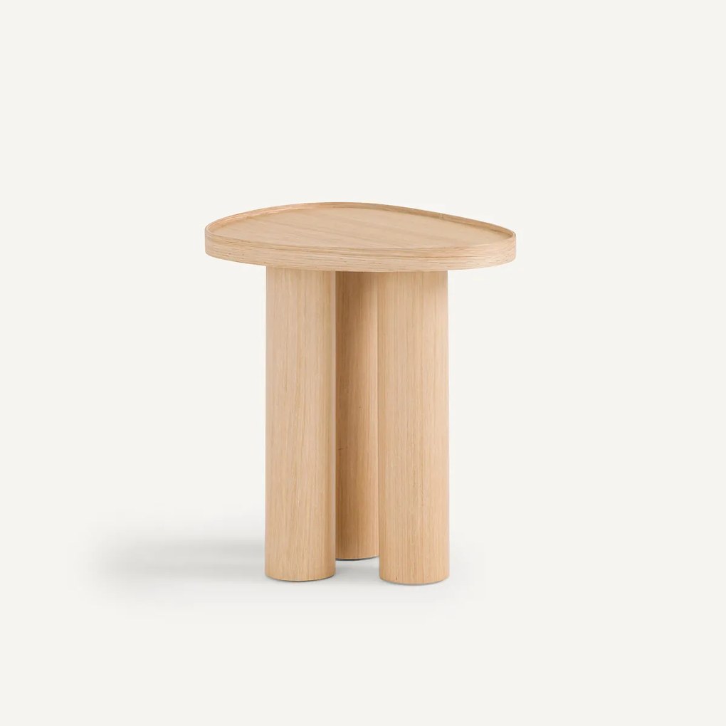 Bijzettafel in eik, Brasero