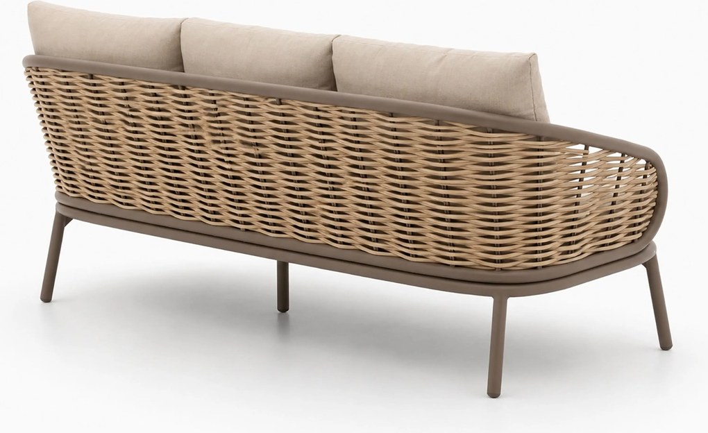 Stoel en Bank Loungeset 5 personen Aluminium Taupe Apple Bee Pine