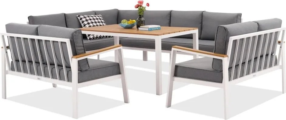 Garden Point hoektuinset Zakintos Comida 9 wit