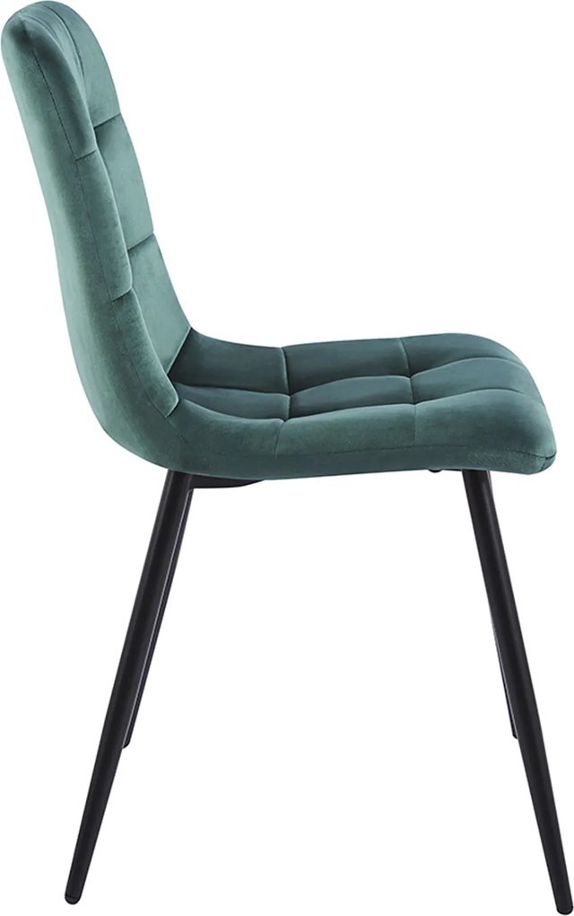 Pack 4 Stuhl Fluwelen Stoelen