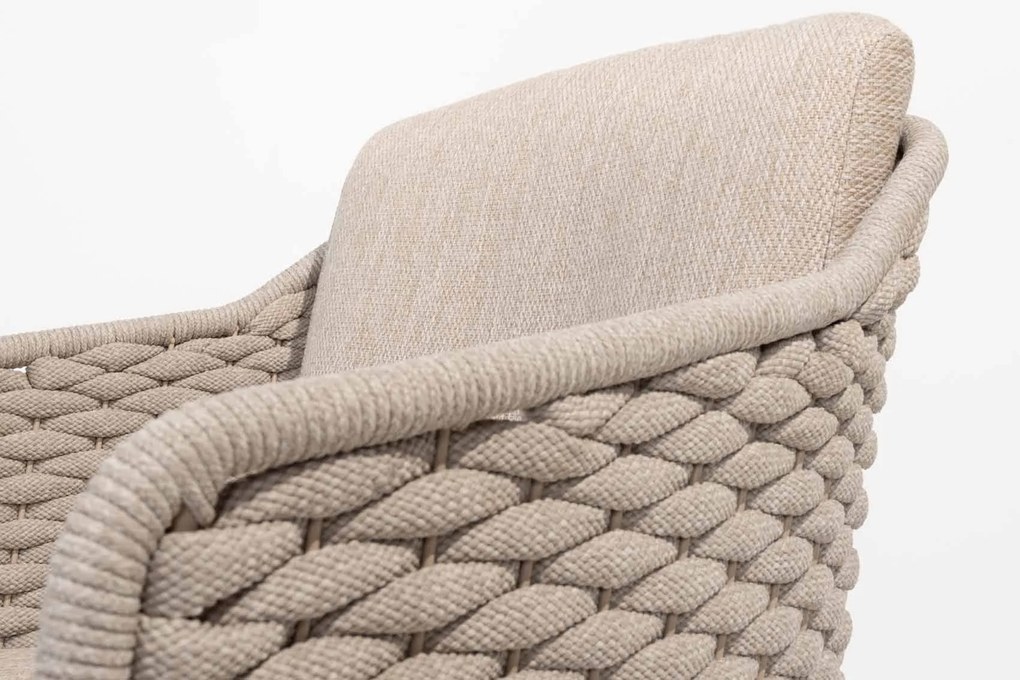 4 Seasons Outdoor Eros tuinstoel latte  Tuinstoel    beige weerbestendig