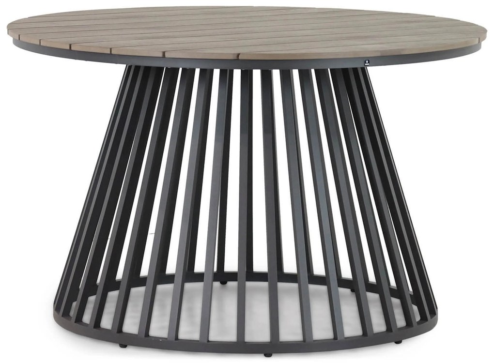 Dining Tuintafel rond 125 cm Grijs Sorrento