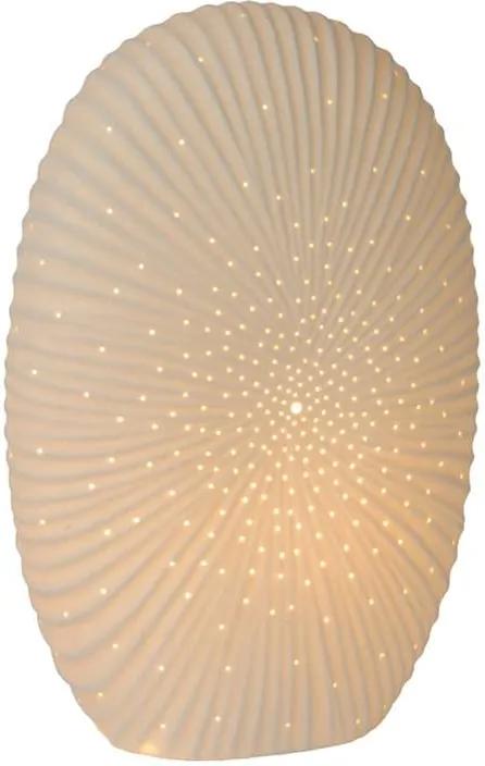 Lucide tafellamp Shelly - wit - 22,3x10,3x32,6 cm - Leen Bakker