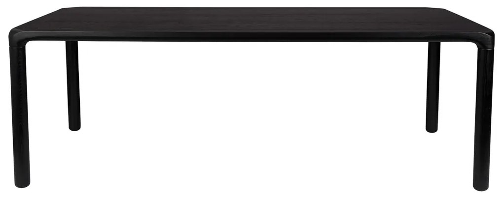 Zwarte Eetkamertafel Van Hout 220x90 Cm - 220 X 90cm.