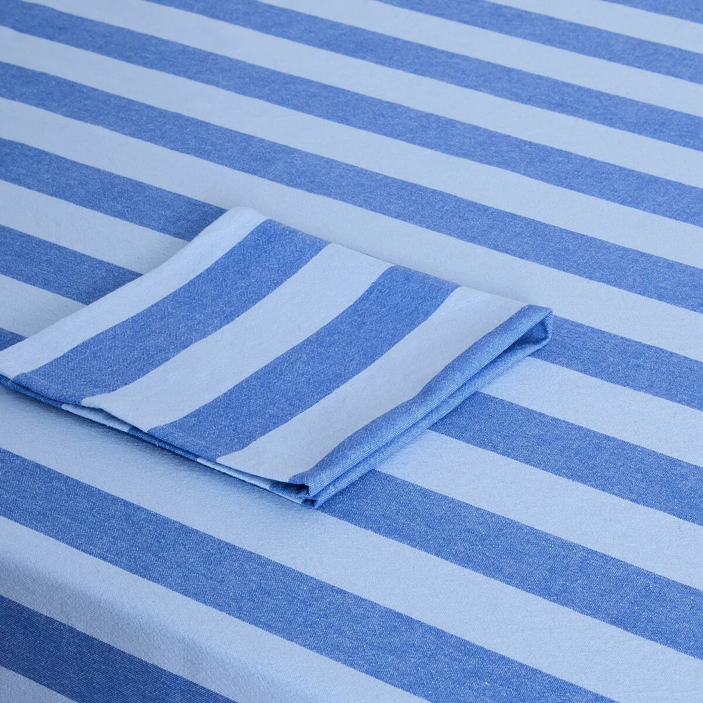 Geweven-geverfd tafelkleed met strepen, 30% gerecycled katoen, MIRELLA