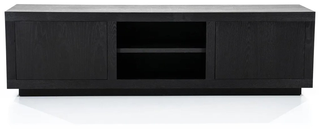 Zwart Tv-meubel Eiken 160 Cm - 160x42x45cm.
