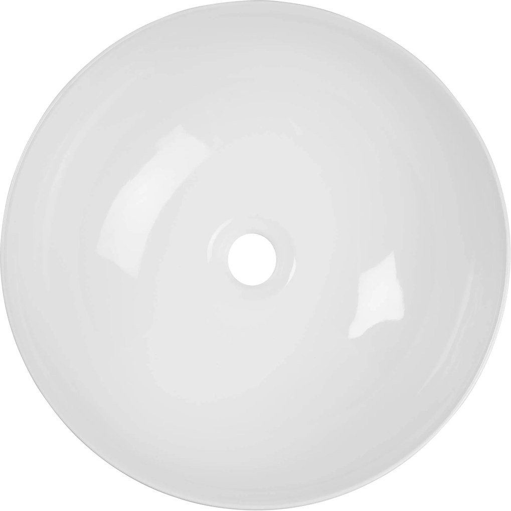 Ben Stilo ronde waskom Xtra glaze+ Ø40x14cm keramiek glanzend wit