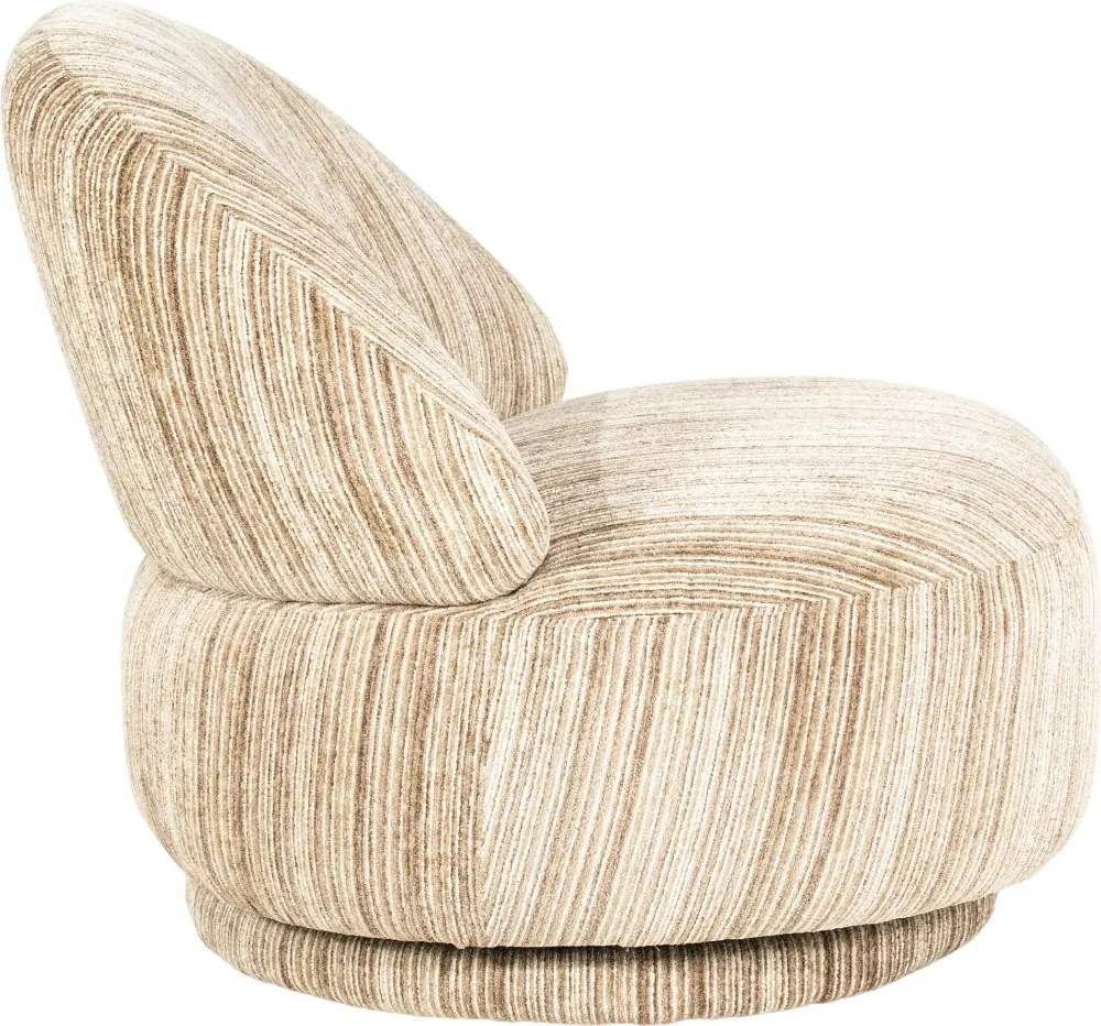 Retro Stoffen Fauteuil Bruin