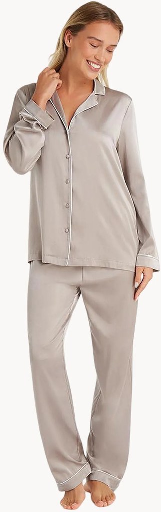 Premium zijden pyjama, 2-delig