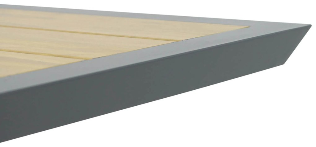 Tuinset 6 personen 215 cm Aluminium Grijs Presto Tarenta/Palermo